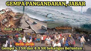 PANGANDARAN BERGUNCANG KUAT  DIHANTAM 2X GEMPA BERUNTUN 172024 [upl. by Hajin906]