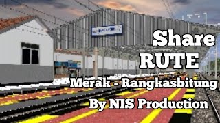 Share RUTE Merak  Rangkasbitung By NIS Production  Trainz Simulator Android [upl. by Coucher92]