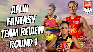 AFLW Fantasy 2024 Team Review Round 1 [upl. by Lengel909]