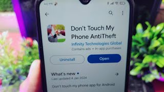 dont touch my phone antitheft app kaise use kare  how to use dont touch my phone antitheft app [upl. by Adnilrev866]