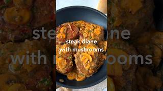 Steak Diane with Mushrooms  A Classic Steakhouse Recipe [upl. by Yraeg]