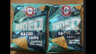 SEABROOK LOADED NACHO CHIPS CHIPOTLE SOUR CREAM FLAVOUR REVIEW [upl. by Warner]