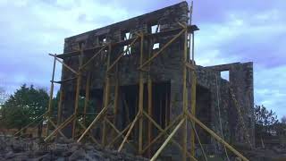 Stone House Building Start to Finish Timelapse [upl. by Nole286]