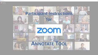 Zoom Annotate Tool  participant instructions [upl. by Barmen]