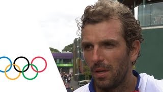 Benneteau amp Gasquet Win Mens Doubles Bronze  London 2012 Olympics [upl. by Enimassej]