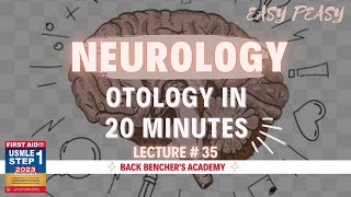 Otology  Neurology  35  First Aid USMLE in UrduHindi [upl. by Yrffoeg]