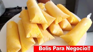 BOLIS PARA NEGOCIO SABOR ROMPOPE SUPER FACIL Y RAPIDOS EXTREMADAMENTE DELICIOSOS HIELITOS [upl. by Fredi]