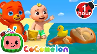 Baby Shark Swim Version  CoComelon Animal Time  Moonbug Kids  Farm Animals [upl. by Towney]