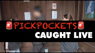 Pickpocketing Caught Live in Lyon France [upl. by Hamitaf]