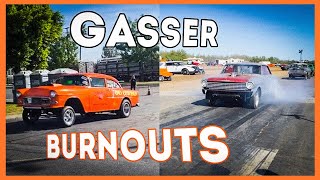 🟥 Top 15 Gassers Burnouts Tyre For Good Start 💨 Vintage Gassers Drag Racing [upl. by Richmond]