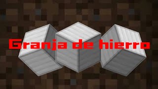 Granja de hierro para minecraft bedrock en 121 [upl. by Elamrej758]