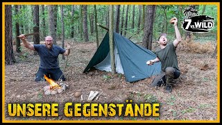 Unsere 3 Gegenstände  Was hätten wir mitgenommen  7 VS WILD  Survival Bushcraft Deutschland [upl. by Ddal533]