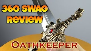 360 Swag Review Game of Thrones Oathkeeper replica sword by Valyrian Steel [upl. by Ahsenhoj402]