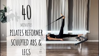 Pilates Reformer  Intermediate  Sculpted Abs  Legs [upl. by Elokcin]