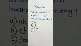 Grammar test shortsfeed shorts youtubeshorts grammar englishgrammar [upl. by Allsopp547]