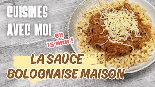 CUISINE AVEC MOI UNE RECETTE SAINE ET RAPIDE LA SAUCE BOLOGNAISE MAISON [upl. by Atorod]