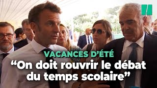 Les vacances d’été sontelles trop longues  Emmanuel Macron relance le débat [upl. by Notselrahc]