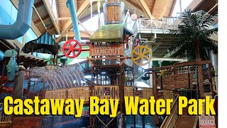 Cedar Points Castaway Bay Water Park and Hotel Tour Sandusky Ohio [upl. by Nahtanohj894]