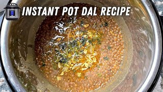 Intant Pot Dal Tadka Recipe  How to Cook Lentils in Instant Pot  Kaali Dal Recipe Instant Pot [upl. by Tigirb]