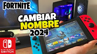 👉 Como CAMBIAR el NOMBRE de FORTNITE en NINTENDO SWITCH 🔥 [upl. by Ahsatal]