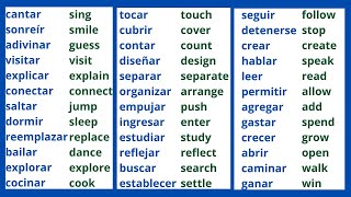 Los 250 verbos ingleses más utilizados  Aprenderinglés [upl. by Emeric]