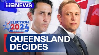 Vote count underway in the 2024 Queensland Election after polling booths close  9 News Australia [upl. by Ahmad]