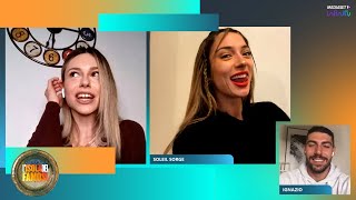 Soleil Sorge e la sua imitatrice Valentina Barbieri l’intervista doppia  Isola Party [upl. by Einnol]