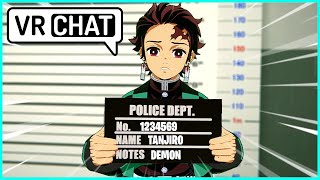 Tanjiro goes to JAIL Demon Slayer VR [upl. by Seften]