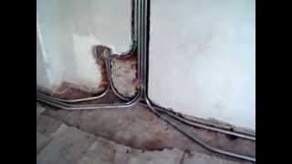 Instalacion Electrica Con Tubo Galvanizado Por Entrepiso [upl. by Durante]