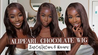 MUST HAVE Chocolate Brown Wig 🤎  Install amp Style with me  Alipearl Hair Akua [upl. by Martinez921]