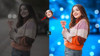 Light Blue Tone Lightroom Photo Editing Tutorial  Lightroom Blue Tone Photo Editing  Lr Photo Edit [upl. by Aihsitan]
