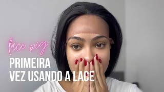 COMO COLOCAR LACE  USANDO MINHA LACE LISA DE 80 CENTÍMETROS PELA PRIMEIRA VEZ [upl. by Akimyt]