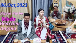 Traditional Ladakhi wedding  Rigzin Nurbo weds Deachen Wangmo👰‍♂️  Shey LehLadakh [upl. by Ahtekahs]