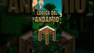 La LÓGICA del ANDAMIO minecraft shorts andamios scaffolding [upl. by Catima864]