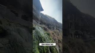 Ellora Caves waterfalls elloracave aurangabad viralshort elloracaves travel trainjourney [upl. by Winikka]