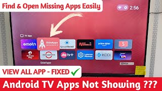 Apps Not Showing on Android TV Fixed  Installed Apps Not Showing in Google TVSmart TV 🔥 [upl. by Akeenahs421]