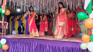 Ghar Aaja Pardesi Tera Desh bulae Re dance video 26 January program D R M P School Narayanpur [upl. by Olia]