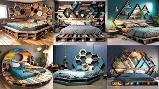 How To Build Wooden Pellet Bed 2023  Pallet Bed  Pallet Bed Design Ideas  Best Home Decor Ideas [upl. by Yulma176]