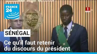 Sénégal  ce quil faut retenir du discours du président Bassirou Diomaye Faye • FRANCE 24 [upl. by Evod]