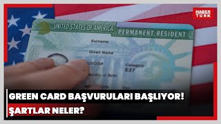 Türk vatandaşlarının şansını artıracak detay Green Card başvuruları başlıyor Şartlar neler [upl. by Ayouqat]