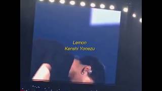 021619  LY Fukuoka  BTS Jungkook singing Kenshi Yonezus Lemon ENGJPROMAJI Lyrics [upl. by Eanat]