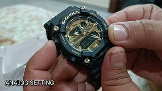 Casio Gshock GA900AG1ADR Analogue Digital Watch Time Setting in English fullpackage casiogshock [upl. by Agostino374]