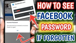 How to SEE and RECOVER Forgotten FACEBOOK PASSWORD in 1 minute [upl. by Sucrad]