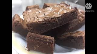 Nutella brownie only 4ingredientsrecipe in description [upl. by Alemac]