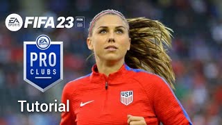 FIFA 23 ALEX MORGAN PRO CLUBS LOOKALIKE [upl. by Yorgen]