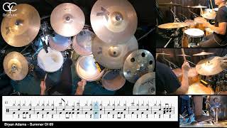 Summer Of 69  Bryan Adams Drum Cover By CYC  cycdrumusic  score amp sheet music [upl. by Mauldon434]