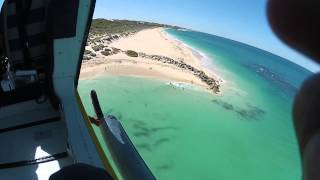 Surf Life Saving WA Westpac Lifesaver Rescue Helicopter  shark spotting at Yanchep [upl. by Atalayah]