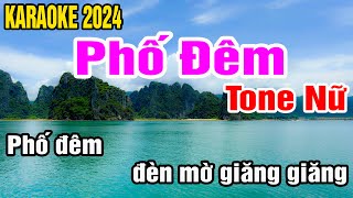 Phố đêm Karaoke Tone Nữ Nhạc Sống gia huy beat [upl. by Antoinette253]