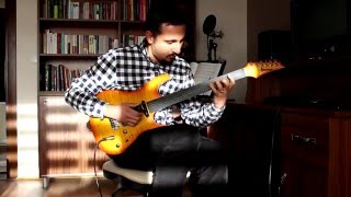 Saba Improvisation on Fretless Electric Guitar  Perdesiz Gitar [upl. by Firmin]