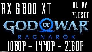 GOD OF WAR RAGNAROK PC  RX 6800 XT  1080P  1440P  2160P  ULTRA PRESET  AMD FSR 31 NATIVE AA [upl. by Amaty]